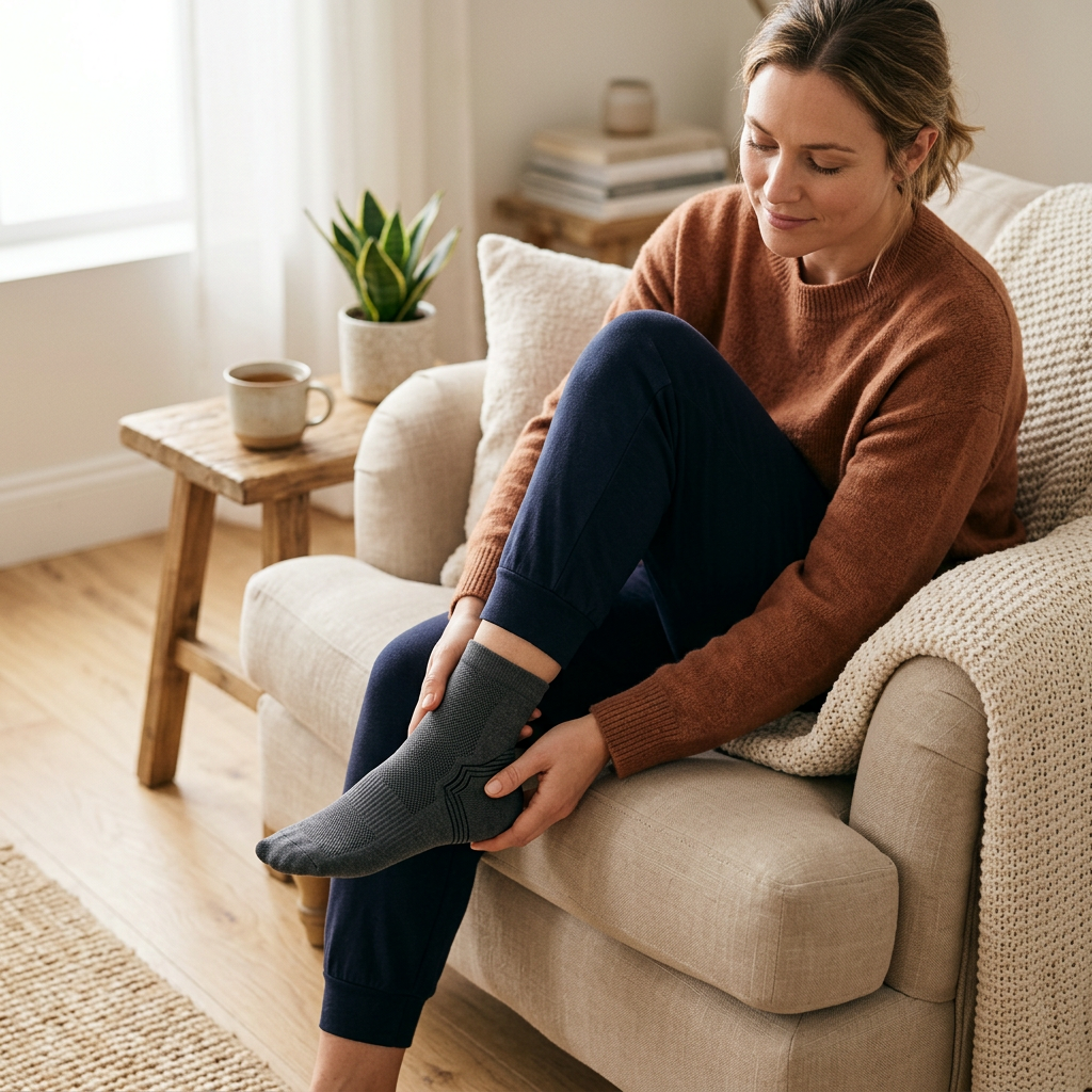 heel relief support socks